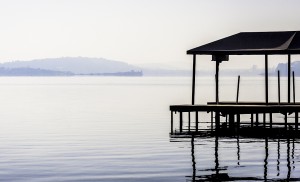 hartbeespoort dam misty morning                               